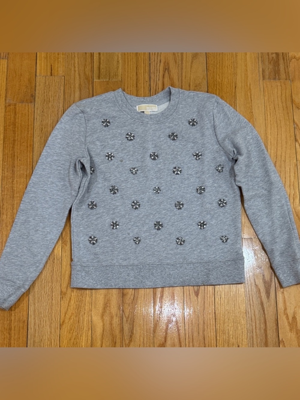 Michael Kors Gray Embellished
Women's Sweater